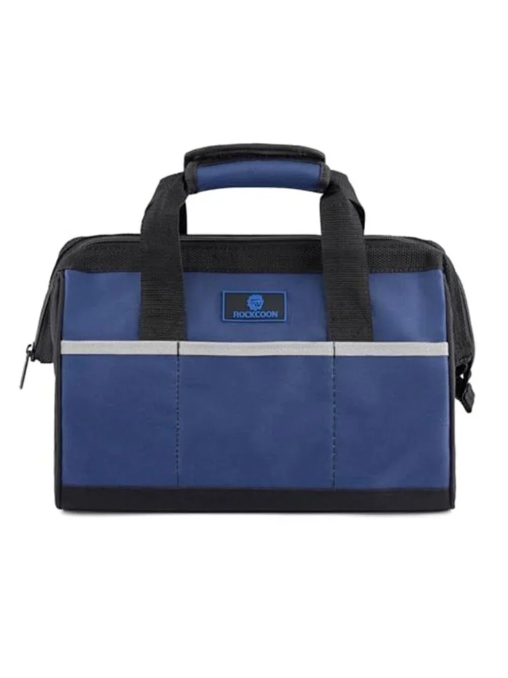 13 Inch Heavy Duty Waterproof Tool Bag Wide Mouth Oxford Nylon Blue Black